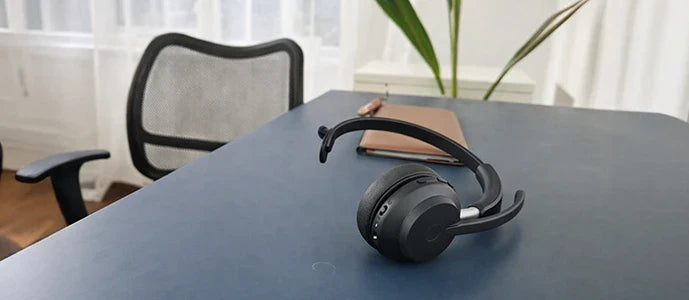 Casque mono professionnel avec micro pour bureau et centre d’appels