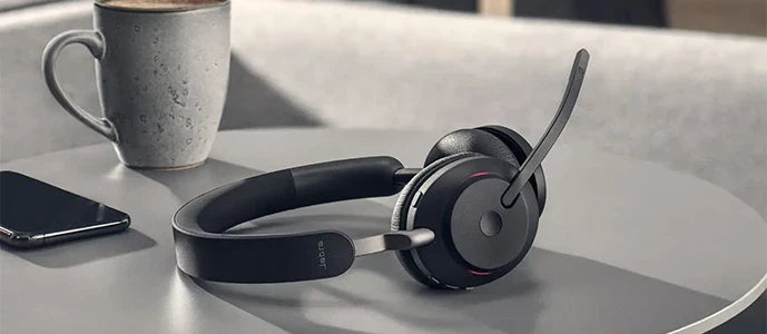 Casque sans fil professionnel avec micro pour bureau et télétravail