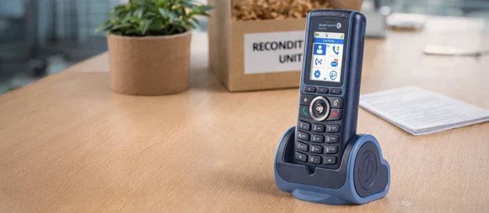 Téléphone DECT éco-recyclé pour téléphonie sans fil en entreprise