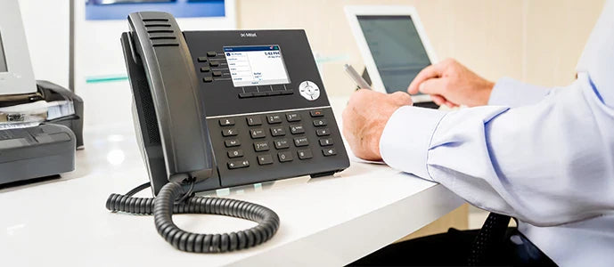 Téléphone filaire professionnel IP/SIP et analogique pour bureau