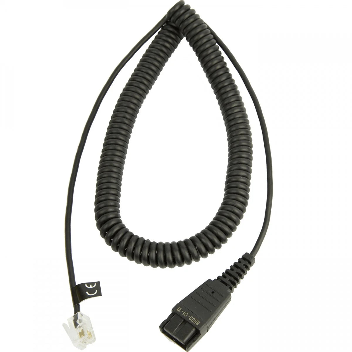 Jabra Cordon QD - Câble spiralé RJ-9 pour téléphone - 8800-01-19