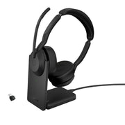 Jabra Evolve2 55 - Casque sans fil stéréo avec dongle USB-C et base chargeur - 25599-989-889