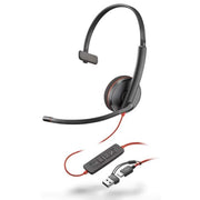 Poly Blackwire 3210 - Casque mono USB-C/USB-A filaire - 8X214AA - 8X214AA
