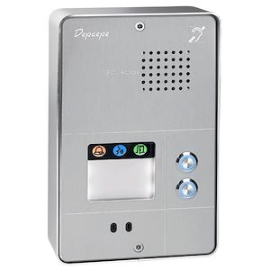 Depaepe SecurAccess PMR - Portier mains-libres urgence 1 touche aluminium - PX001A