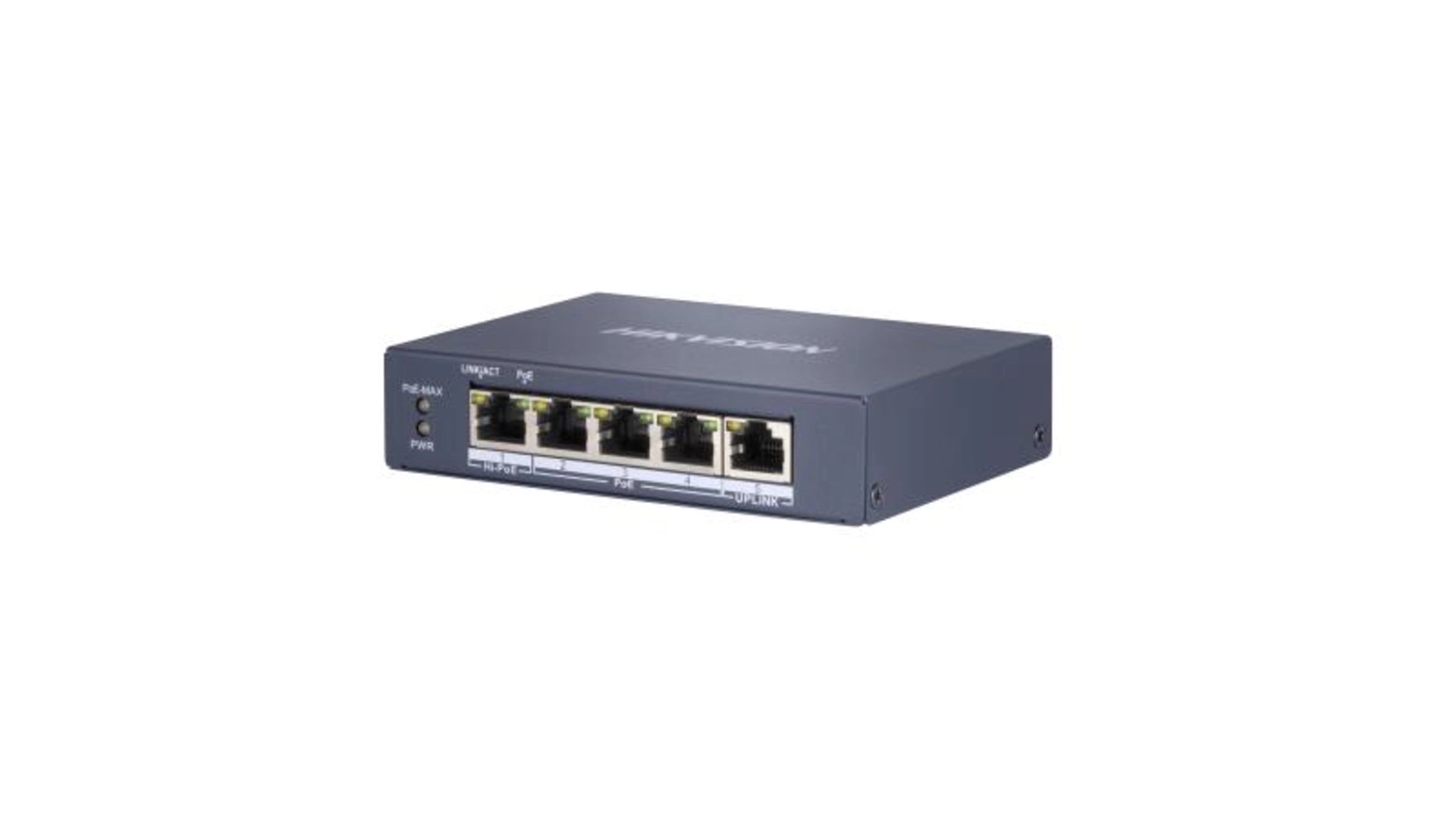 Switch L2 4 Ports POE Budget 60W Hikvision DS-3E0505HP-E
