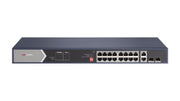 Switch Hikvision DS-3E0520HP-E - 20 Ports Gigabit Hi-PoE 225W