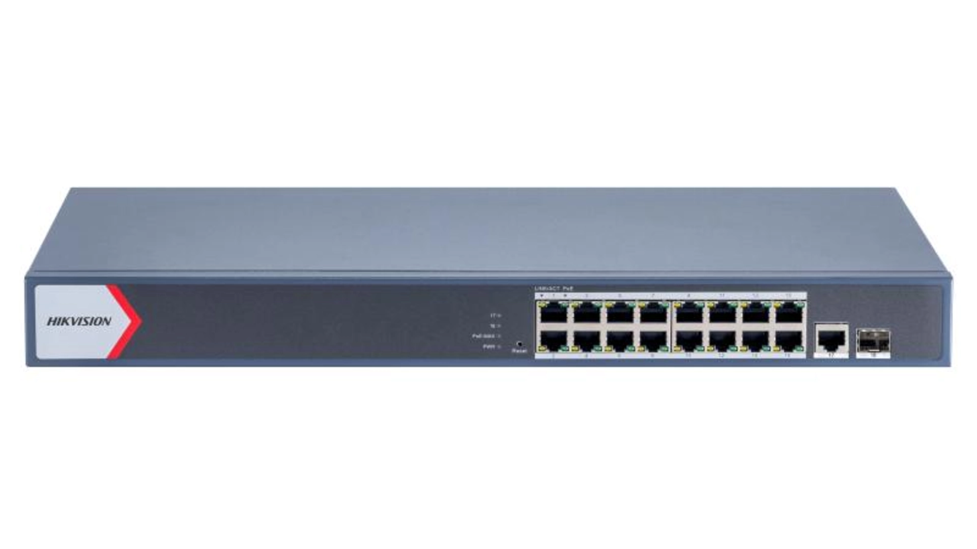 Switch L2 16 Ports POE Gigabit 230W Hikvision DS-3E1518P-EIV2