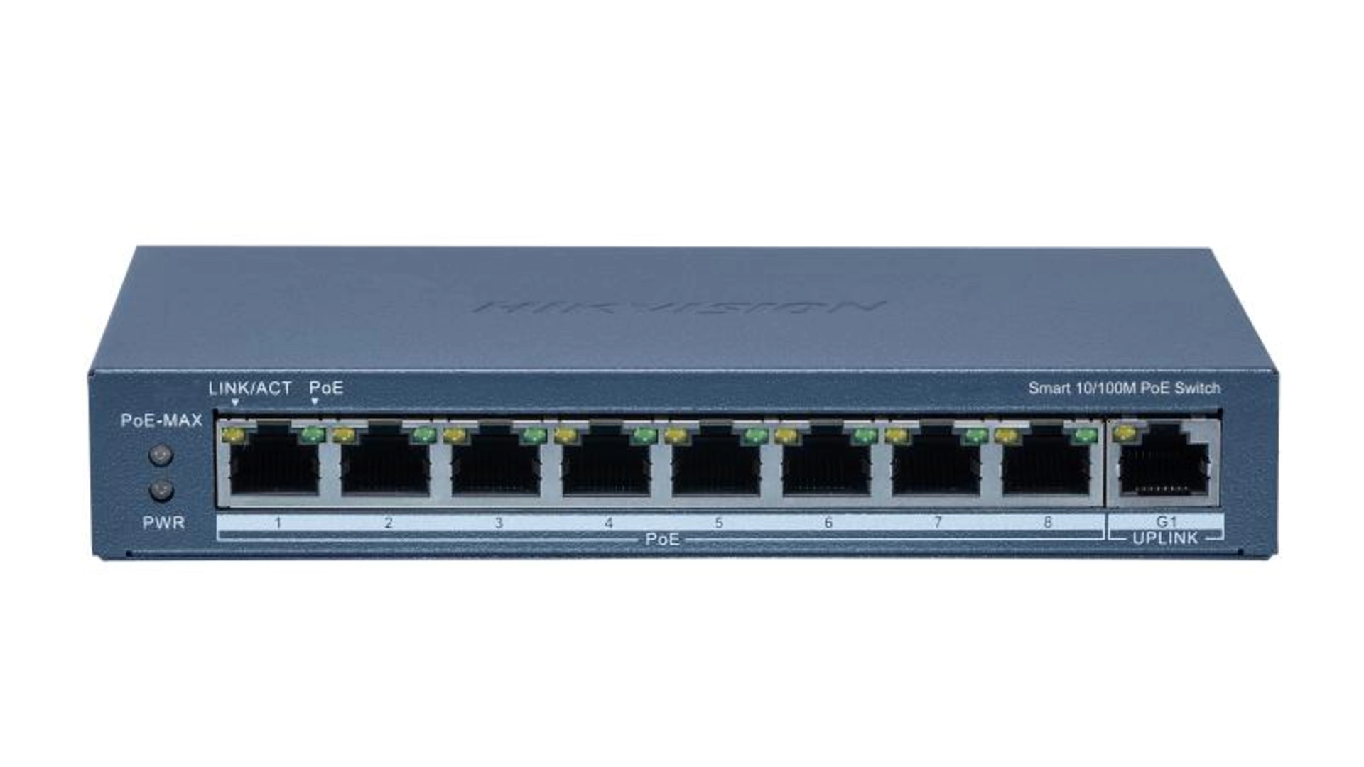 Switch L2 8 Ports PoE 110W + 1 Gigabit - Hikvision Smart Managed