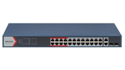 Switch 24 Ports PoE 370W + 2 Combos Gigabit Hikvision
