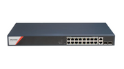 Switch 16 Ports POE 230W Hikvision avec 2 SFP Gigabit - DS-3E1520HP-SI-16P2T2F