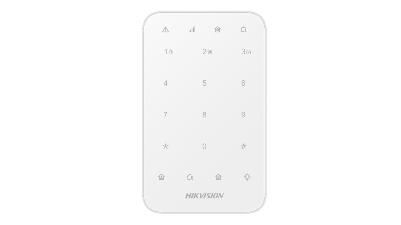 Clavier sans fil à LED pour alarme intrusion Hikvision AXPRO