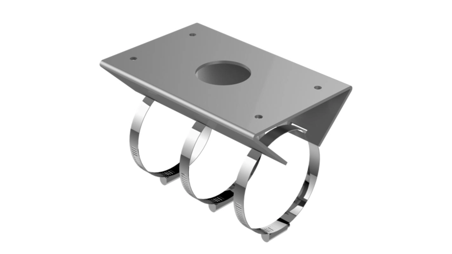 Fixation Poteau PTZ Anti Corrosion Hikvision DS-1684ZJ-P-Y