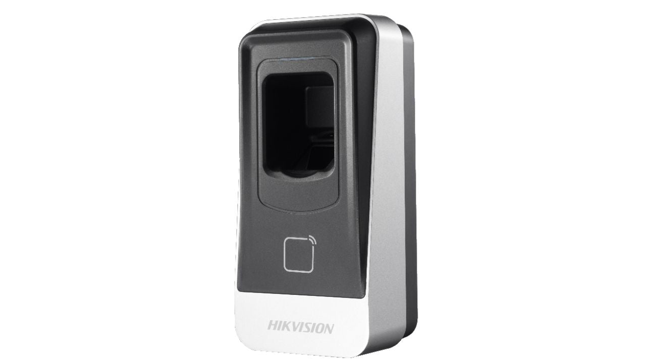 Lecteur Mifare Cartes et Empreintes Digitales DS-K1201AMF Hikvision