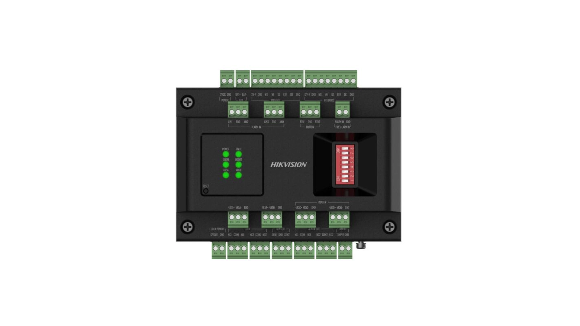 Contrôle d'accès 2 portes Hikvision DS-K2M002X - 4 RS485 ou Wiegand