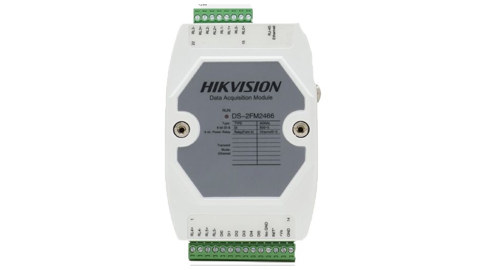 Module POE Contact Sec 6 Entrées / 6 Sorties Hikvision DS-2FM2466