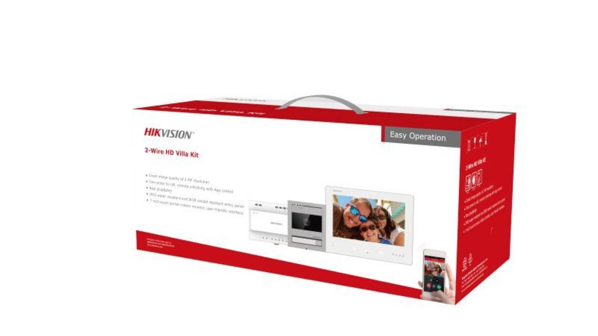 Kit Portier 2 Fils HD 2mp Ip65 Ik08 7' WIFI