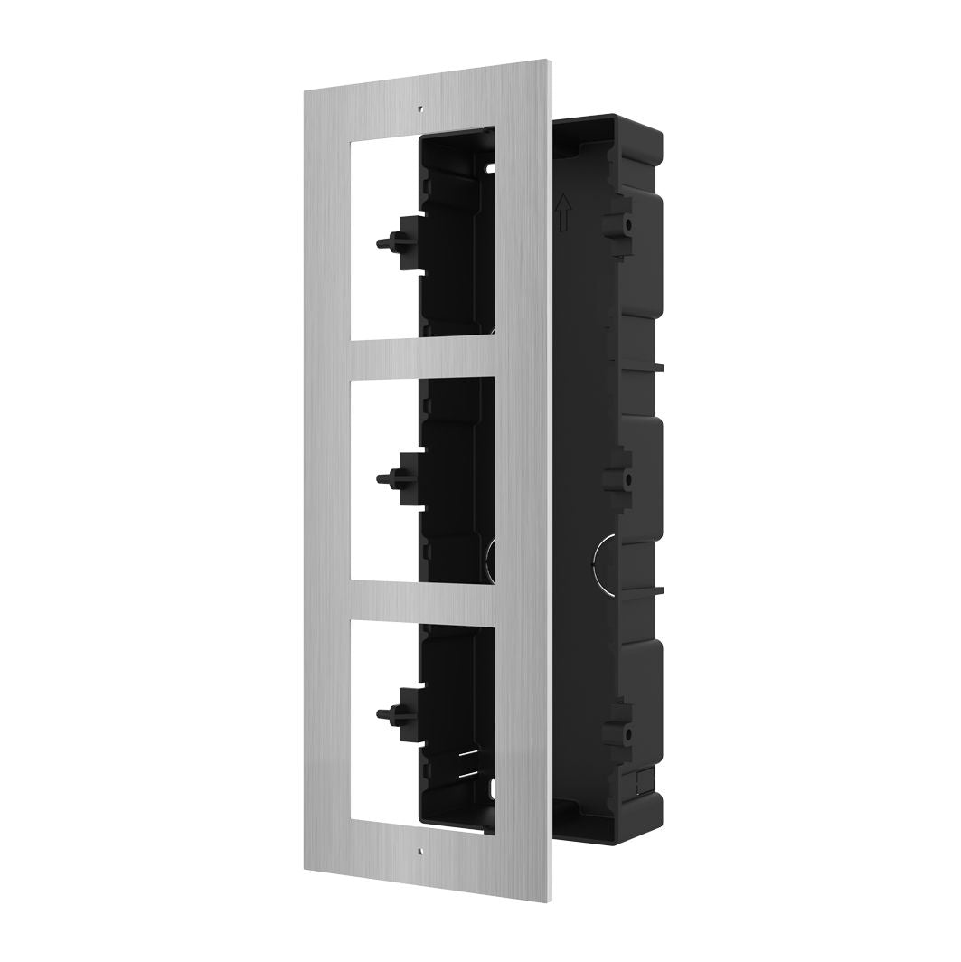 Support Inox 3 Modules Encastré DS-KD-ACF3/S Hikvision