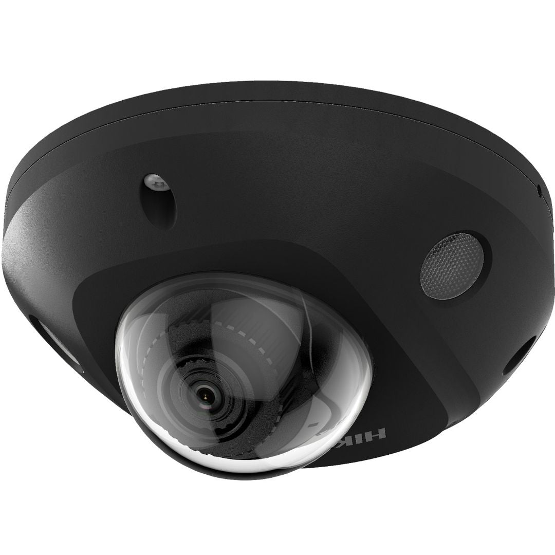 Cam IP Mini Dome 4MP Noire AcuSense + Son Hikvision