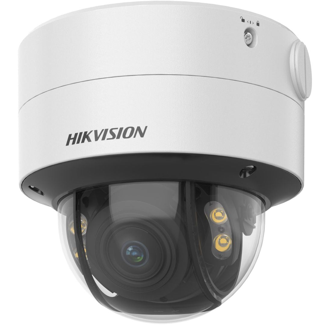 Caméra IP Dome ColorVu Hikvision 4MP - Varifocale motorisée IP67 IK10