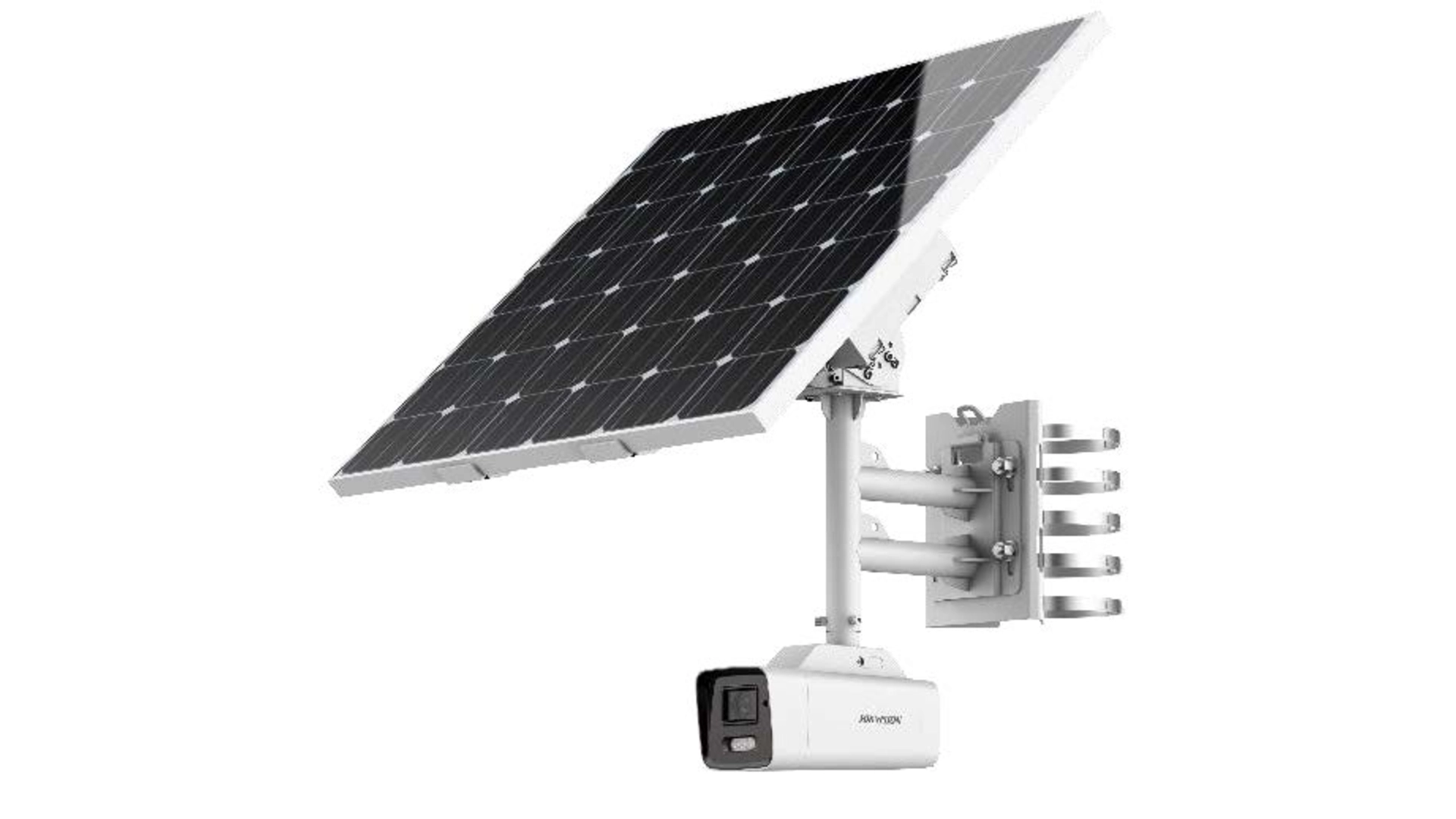 Caméra IP 4MP Hikvision Solaire avec Kit d'alimentation - IP65 White Light 50m
