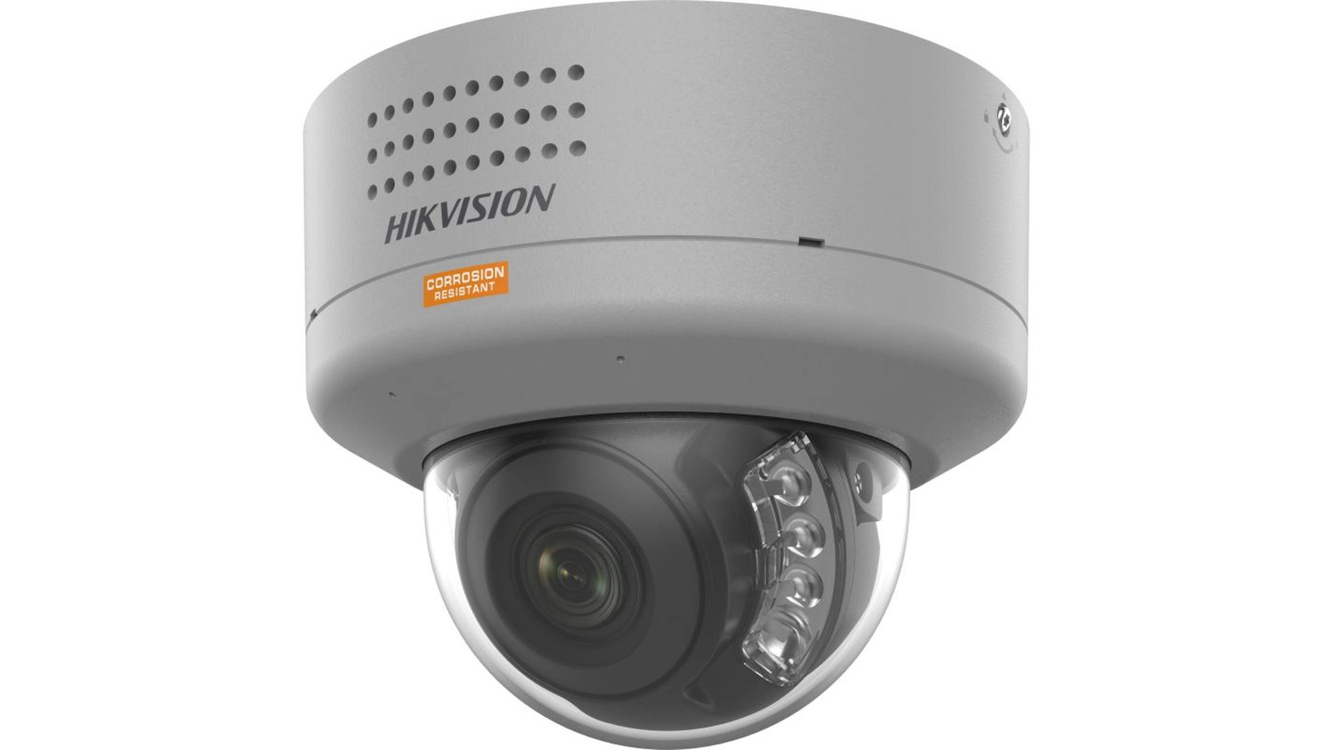 Caméra Dome 4MP Anti-Corrosion PTRZ Hikvision avec IR et Éclairage Blanc