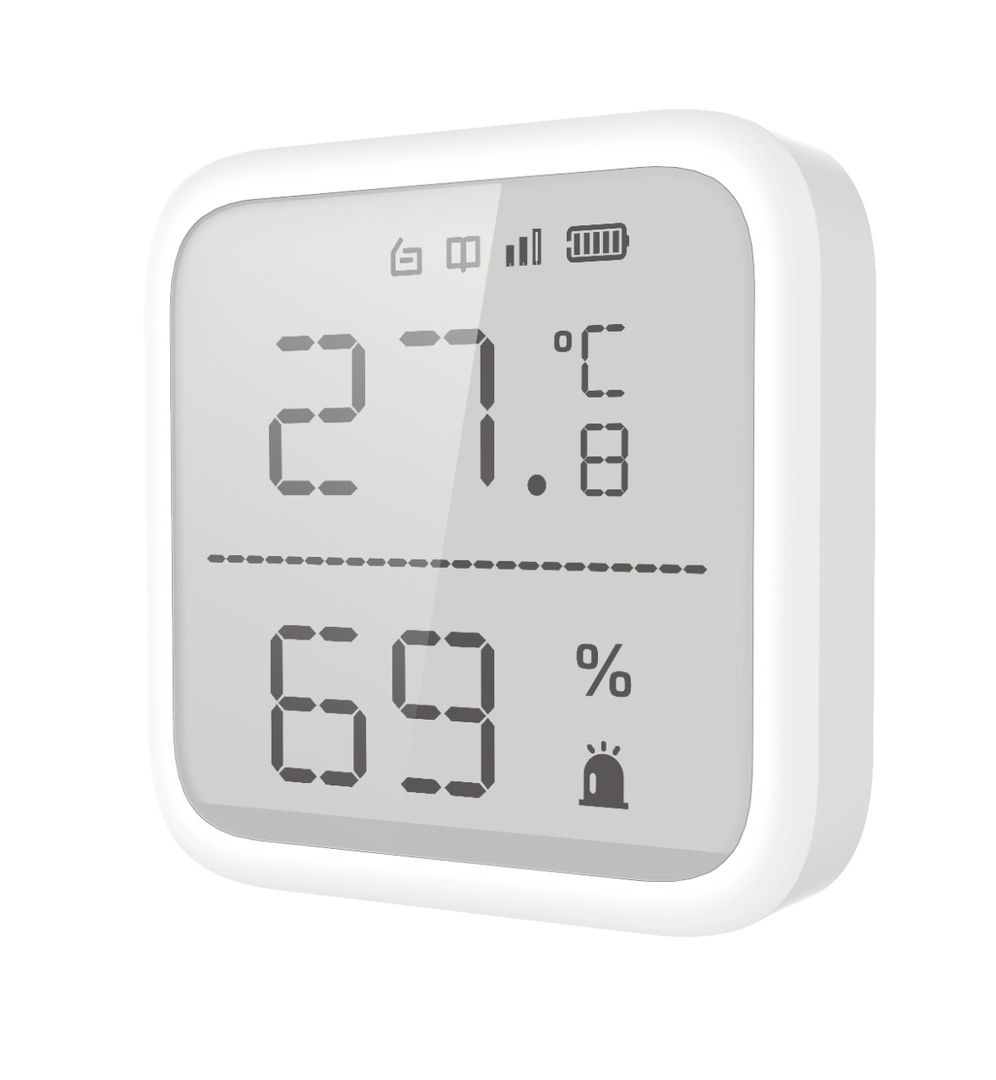Détecteur de Température et Humidité Hikvision Ecran 2,7" - DS-PDTPH-E-WE