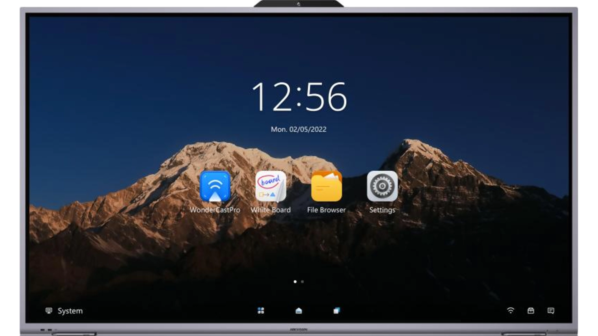 Écran Interactif 65'' 4K Hikvision avec Caméra et Microphone pour Visioconférence