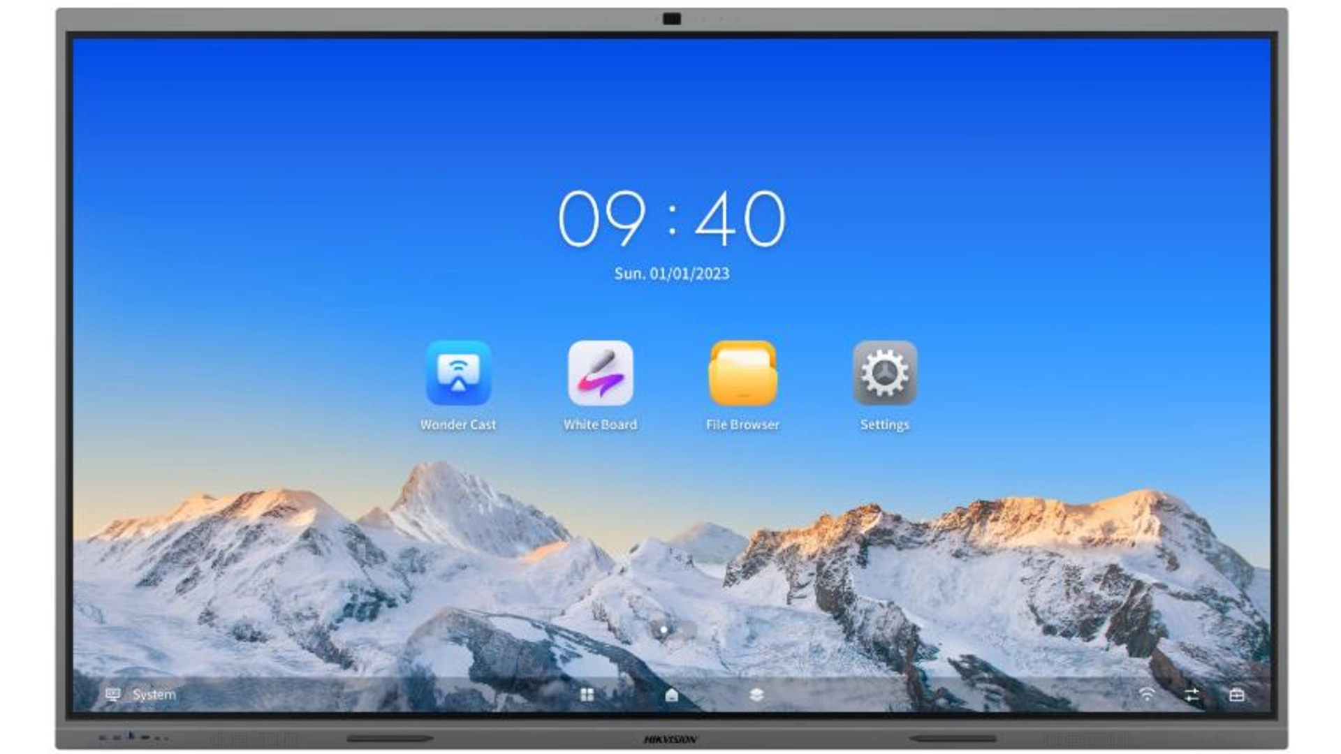 Écran Interactif 98 pouces 4K UHD 45 Points Android 13 Hikvision