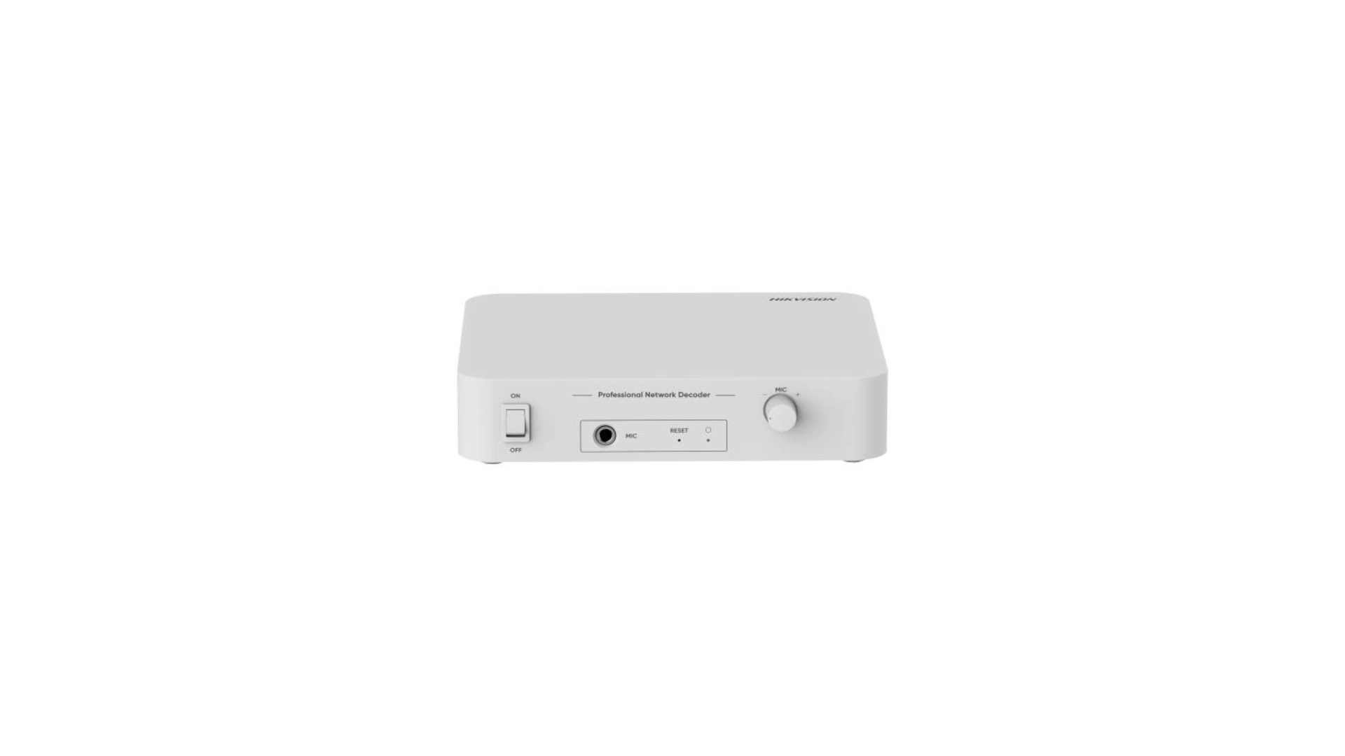 Préampli Décodeur Audio Réseau Micro et RCA Hikvision DS-QAE1DG1