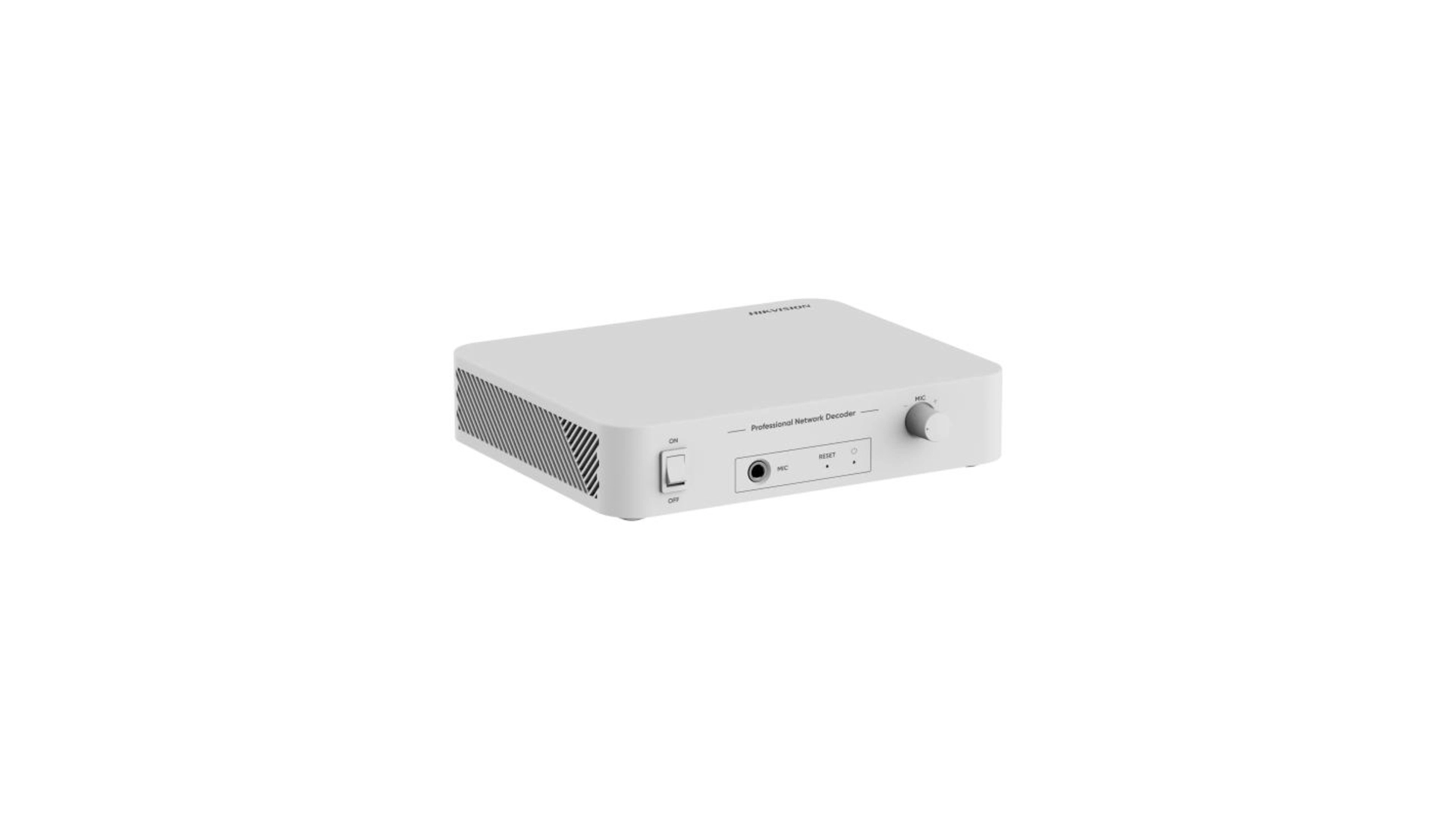 Préampli Décodeur Audio Réseau Micro et RCA Hikvision DS-QAE1DG1