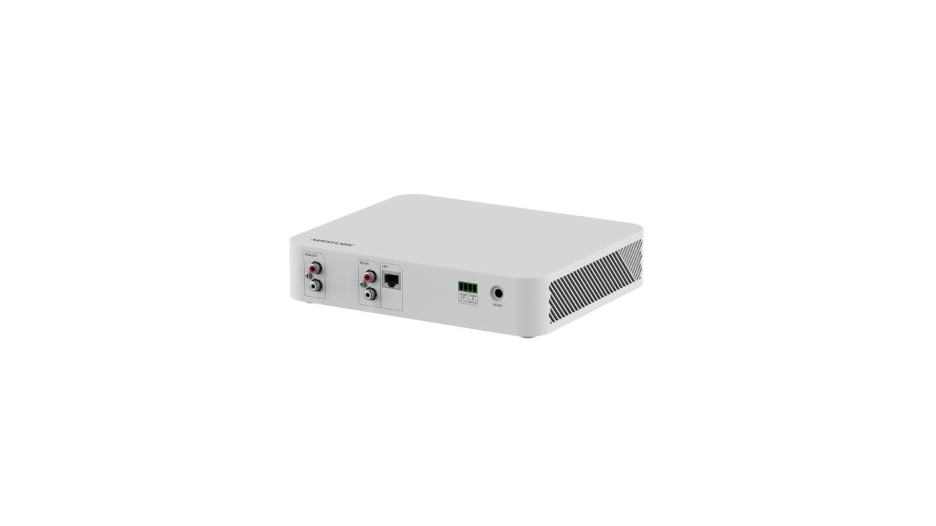 Préampli Décodeur Audio Réseau Micro et RCA Hikvision DS-QAE1DG1