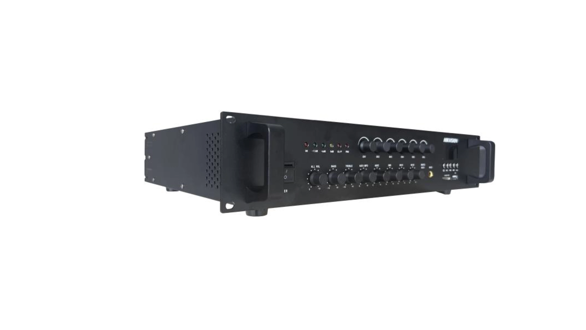 Ampli Analog 6 Zones 240W - 2 Mic 1 Aux USB2.0 SD Hikvision