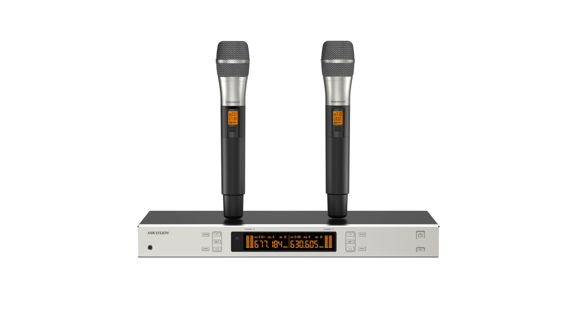 Système 2 Micro Sans Fil Portatif 100m UHF Hikvision
