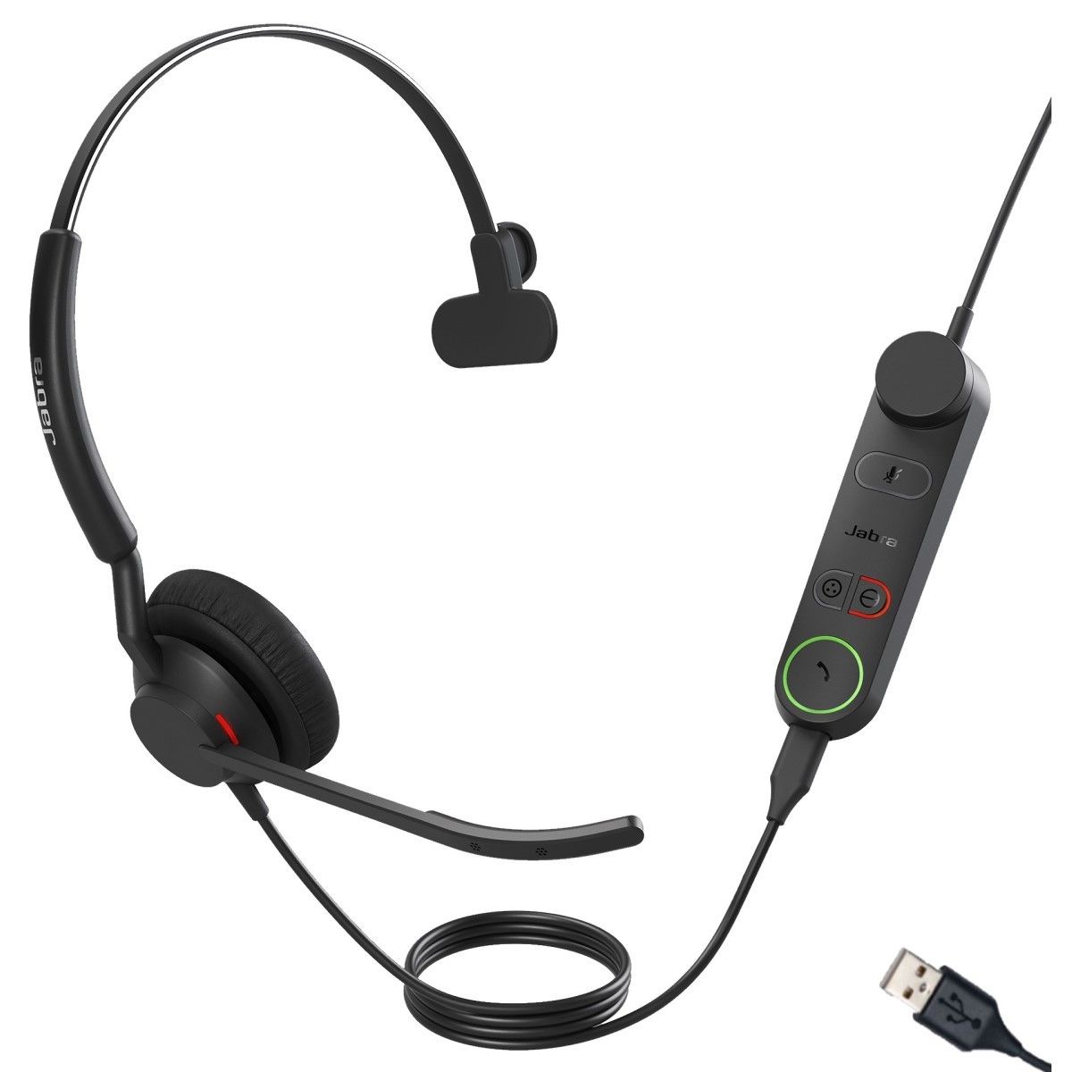 Jabra Engage 50 II - Casque filaire mono USB-A avec contrôleur détachable - 5093-299-2219