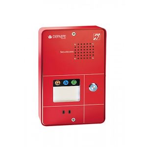 Depaepe SecurAccess PMR - Portier mains-libres urgence 1 touche rouge - PX001R