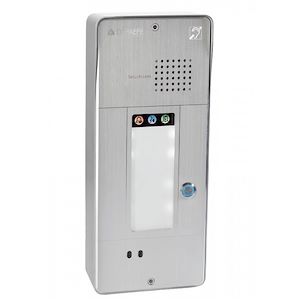 Depaepe SecurAccess PMR - Portier mains-libres urgence 1 touche aluminium - PX101A