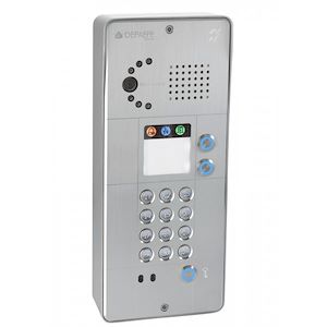 Depaepe SecurAccess PMR - Poste urgence avec clavier et 2 touches mémoires aluminium - PX202A