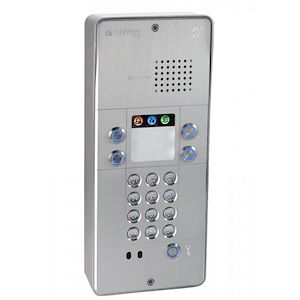 Depaepe SecurAccess PMR - Portier mains-libres avec clavier aluminium - PX204A