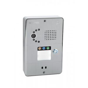 Depaepe SecurAccess PMR - Portier mains-libres caméra IP 1 touche aluminium - PX301A