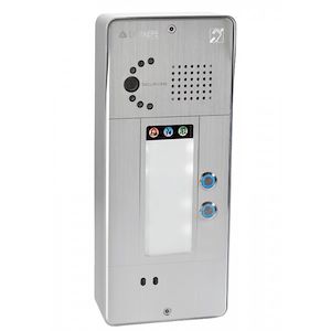Depaepe SecurAccess PMR - Poste urgence caméra IP 2 touches aluminium - PX402A