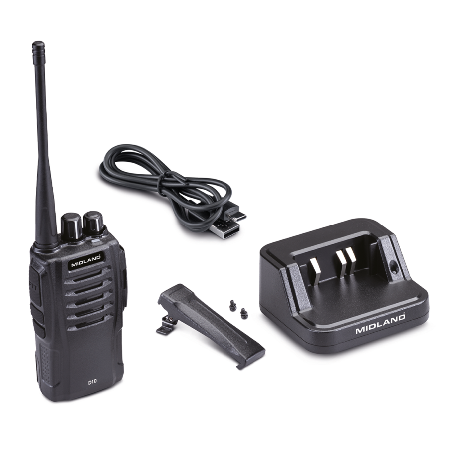 Midland DMR D10 – Radio numérique/analogique PMR446-DMR446 50h autonomie – C1600