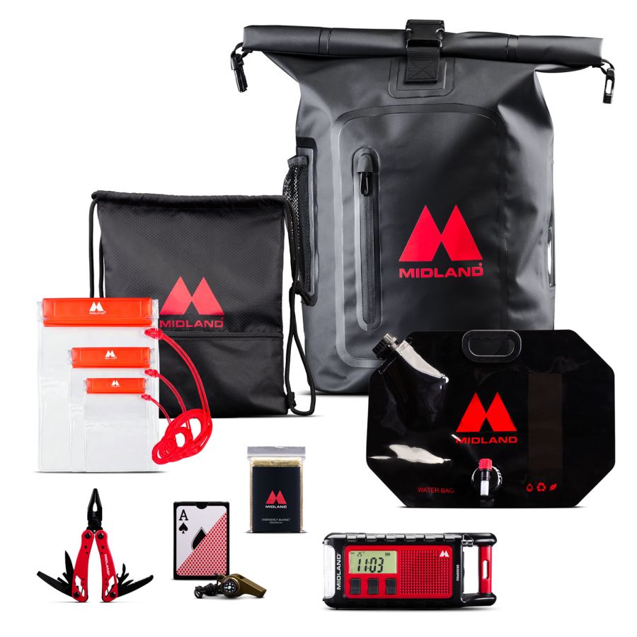 Midland ER Emergency Backpack – Sac à dos d'urgence 28L avec ER300 PRO – C1726