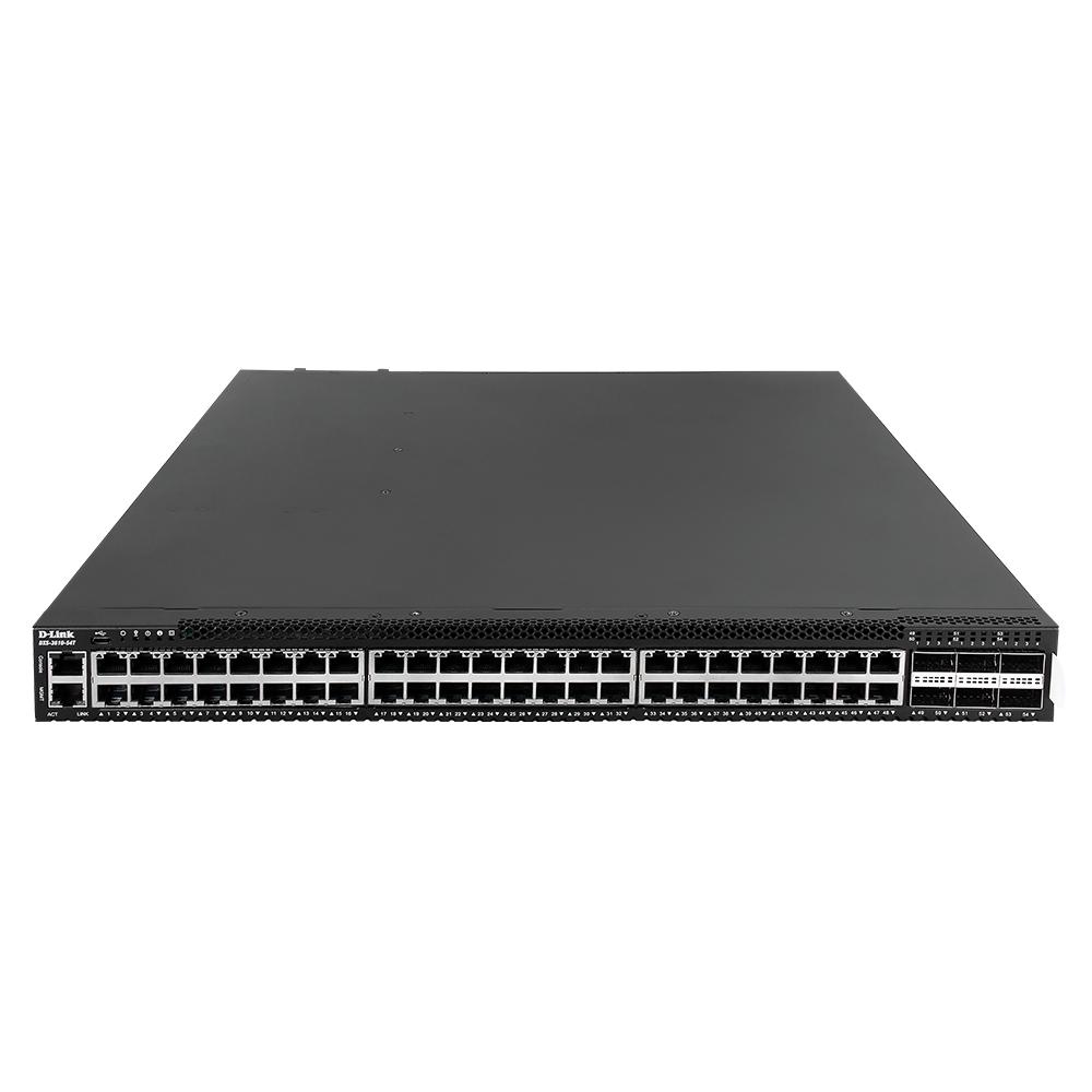 D-Link DXS-3610-54T/SI/E - Switch L3 managé 48 ports 10 GbE + 6 ports 40/100 GbE QSFP28