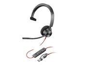 Poly Blackwire 3310 - Casque mono USB-C certifié Microsoft Teams - 8X216AA - 8X216AA