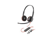 Poly Blackwire C3225 - Casque stéréo USB filaire professionnel - 7S4M7AA - 7S4M7AA