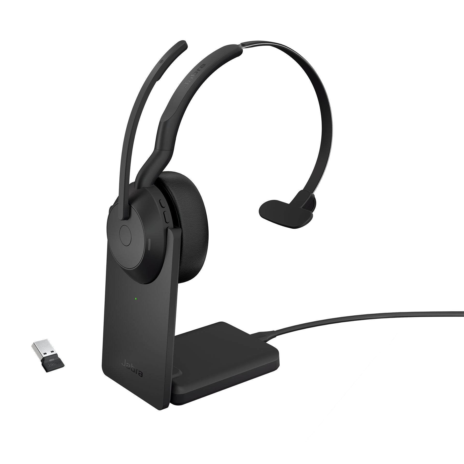 Jabra Evolve2 55 Mono UC - Casque sans fil mono avec dongle USB-A - 25599-889-989