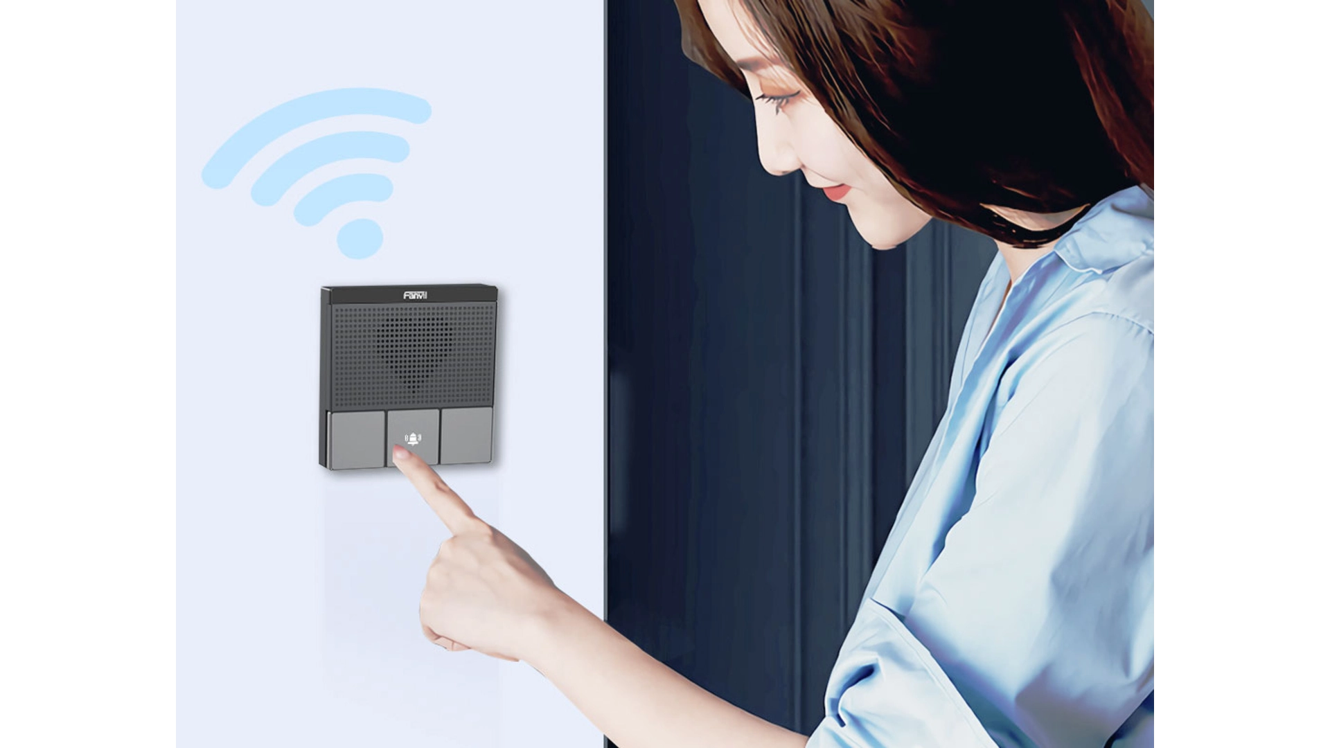 Fanvil A10W — Mini Intercom SIP WIFI IP54 3 boutons