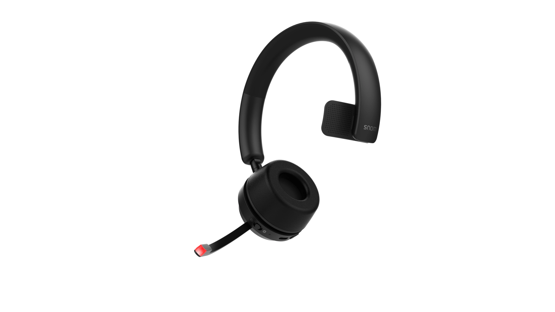 Snom A350M - Casque téléphonique mono Bluetooth sans fil avec Busylight et audio HD
