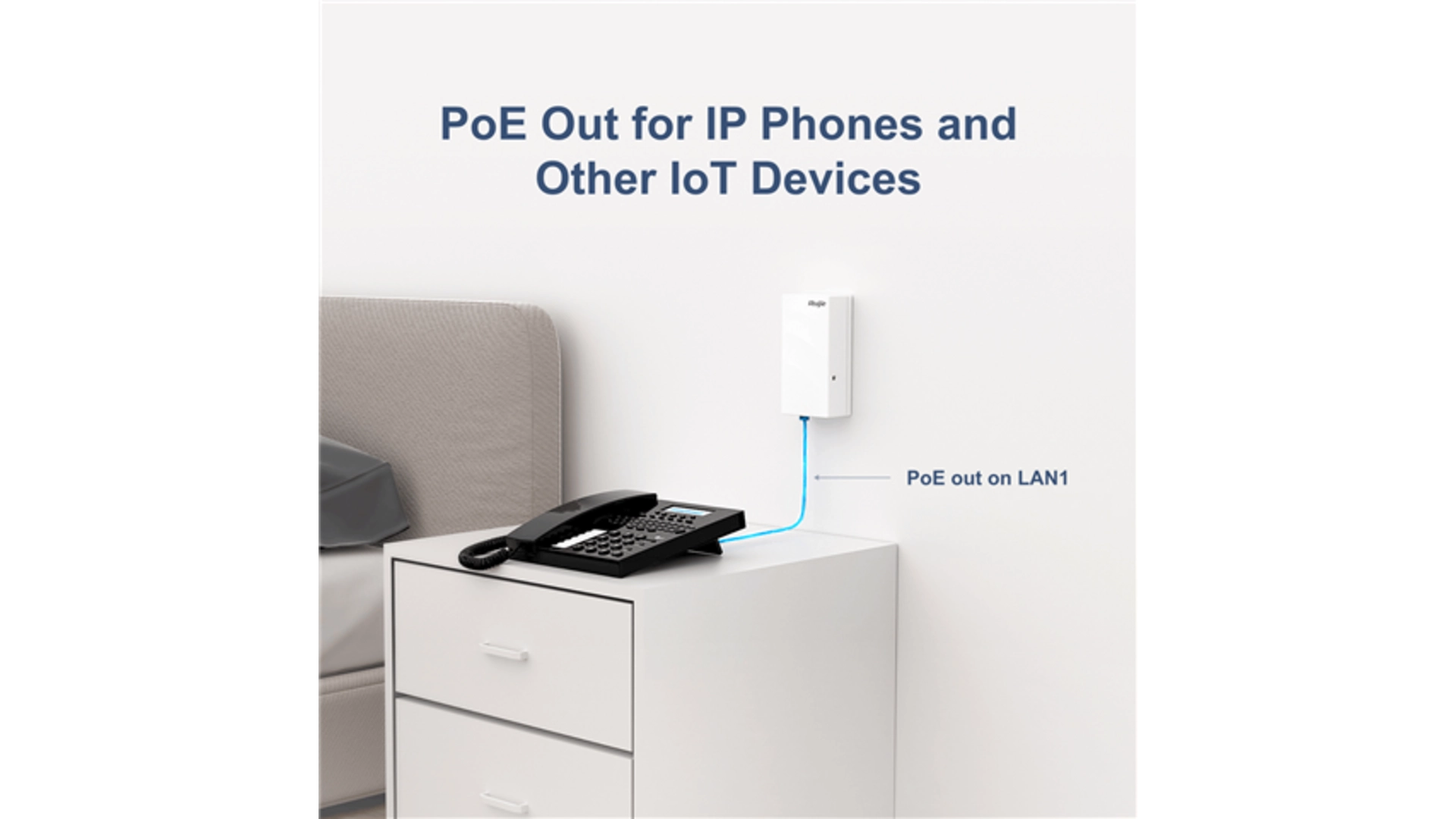 Reyee AP180P-L - Point d'accès WiFi 6 mural intérieur dual-band Reyee Cloud