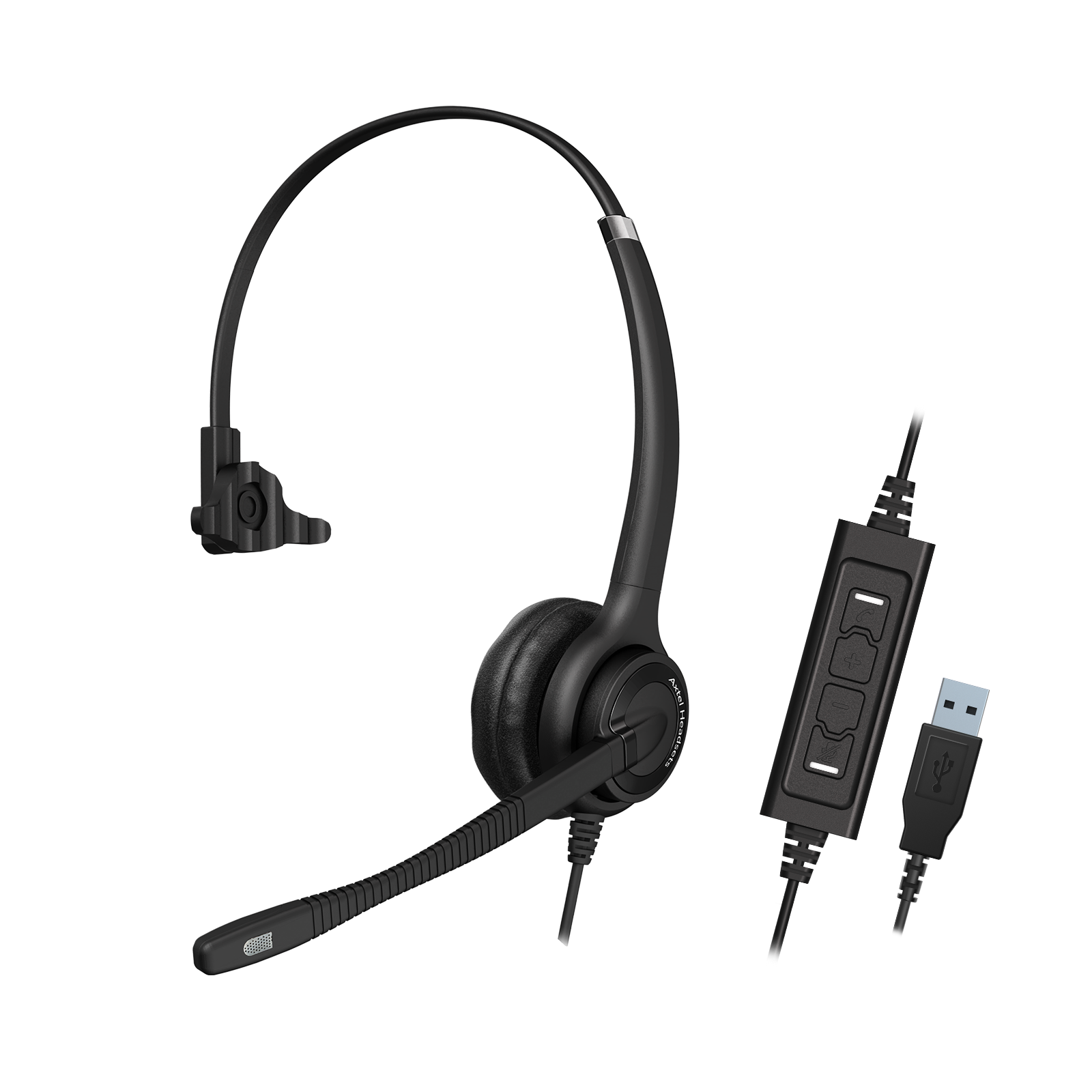 Axtel Elite HDvoice MS - Casque mono USB-A antibruit - AXH-EHDUCM